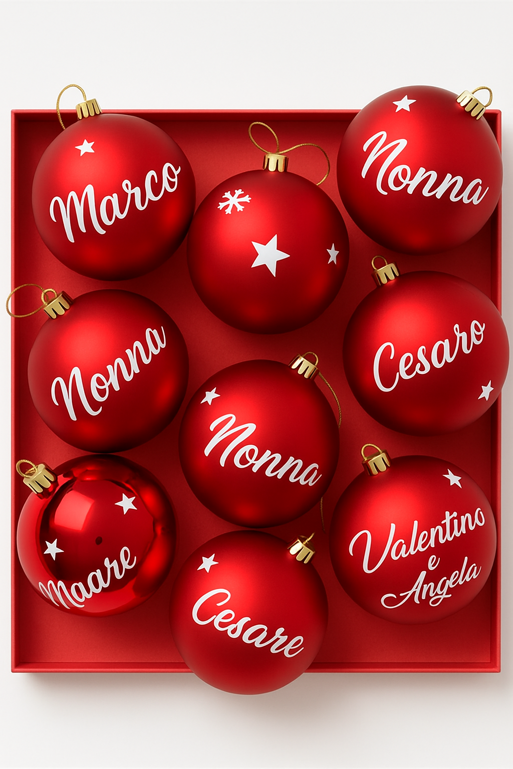 Palline di Natale Personalizzate | Decorazioni Natalizie Uniche con Nome, Data e Design su Misura