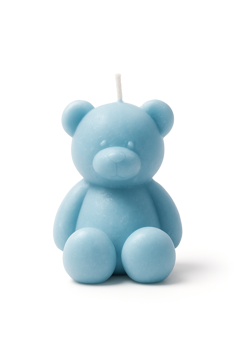 Candela Teddy Bear in Cera di Soia – Idea Bomboniera Battesimo, Nascita, Baby Shower