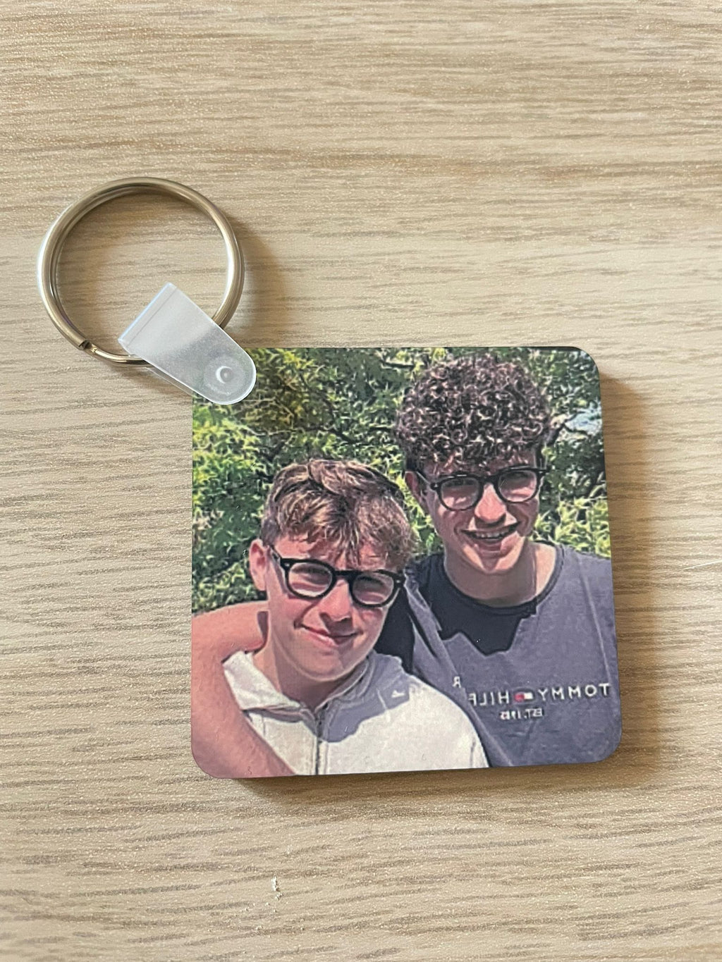 Portachiavi Personalizzato con Foto – Stampa a Sublimazione su Entrambi i Lati | Rotondo, Quadrato o Cuore