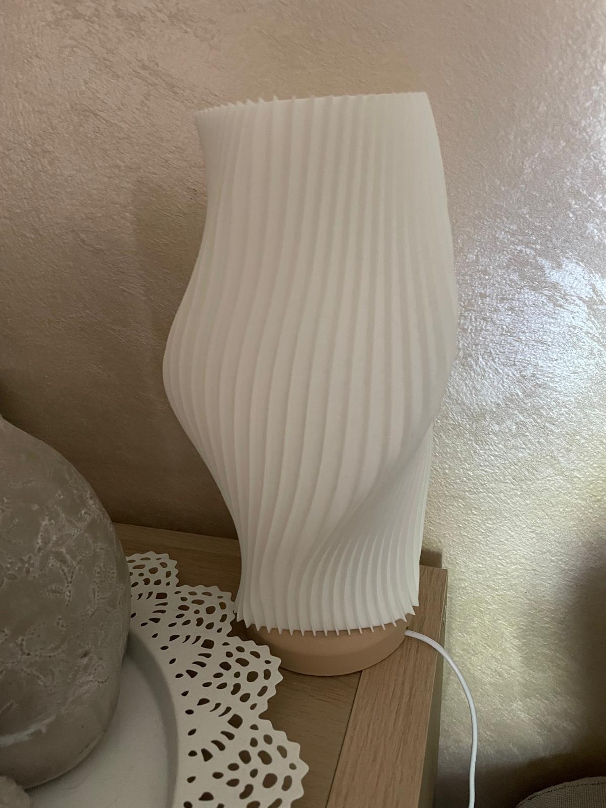 Lampada da comodino/salotto in stampa 3d, regalo, matrimonio