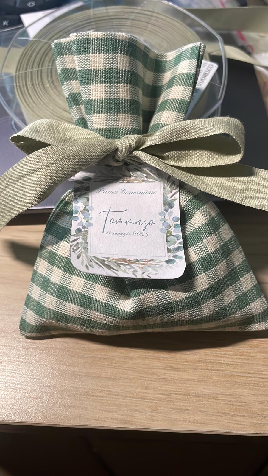 Sacchetti bomboniera nascita, battesimo, matrimonio, sacchetti porta confetti.